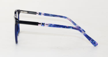 Women Calypso Eyeglasses: Duch-Dark Blue - SpecSMART Eye Clinic (Side View)
